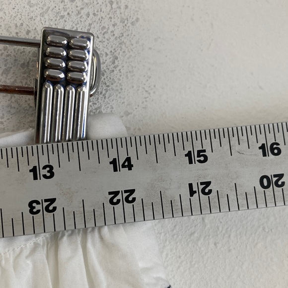 J Crew Women's Contrast-stitch midi skirt in cotton poplin white Size Tall 8‎ - Picture 3 of 8